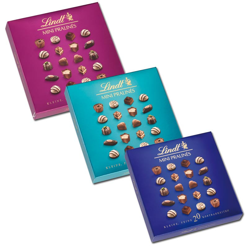 Lindt mini Pralinen 100 gramm packung